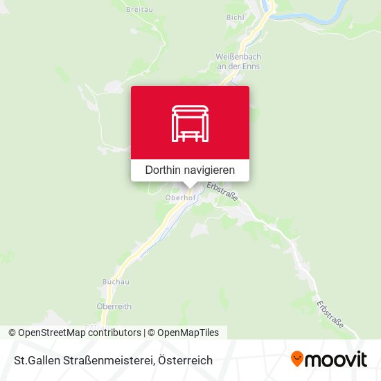 St.Gallen Straßenmeisterei Karte
