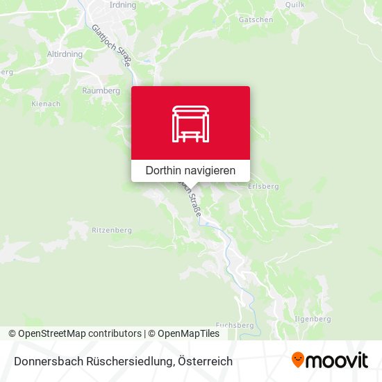 Donnersbach Rüschersiedlung Karte