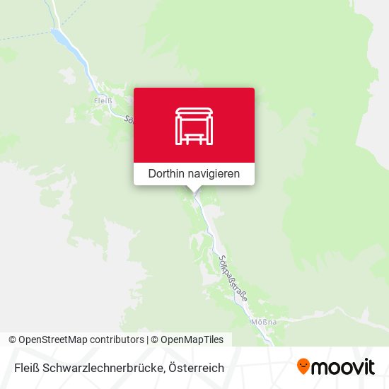 Fleiß Schwarzlechnerbrücke Karte