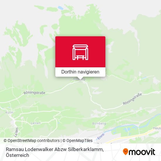 Ramsau Lodenwalker Abzw Silberkarklamm Karte