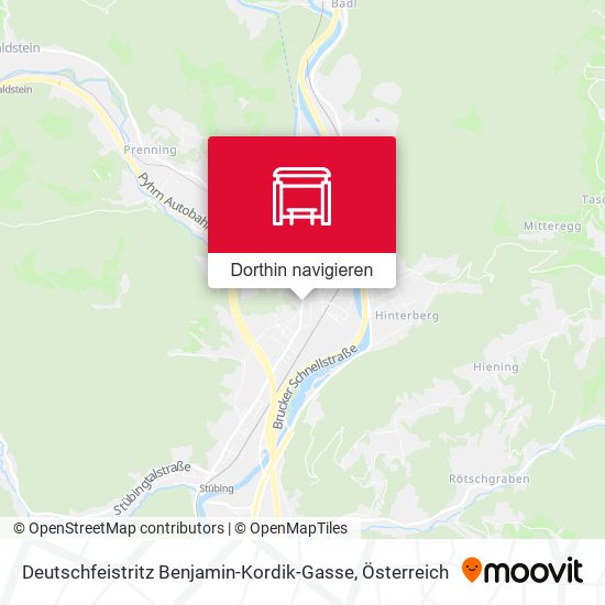 Deutschfeistritz Benjamin-Kordik-Gasse Karte