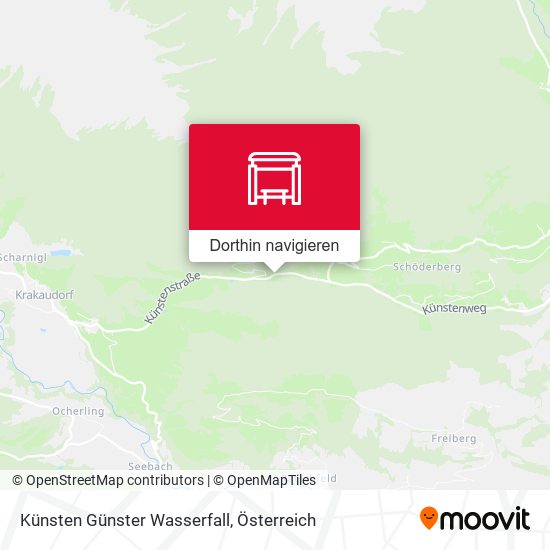 Künsten Günster Wasserfall Karte