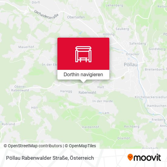 Pöllau Rabenwalder Straße Karte