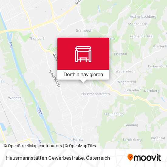 Hausmannstätten Gewerbestraße Karte