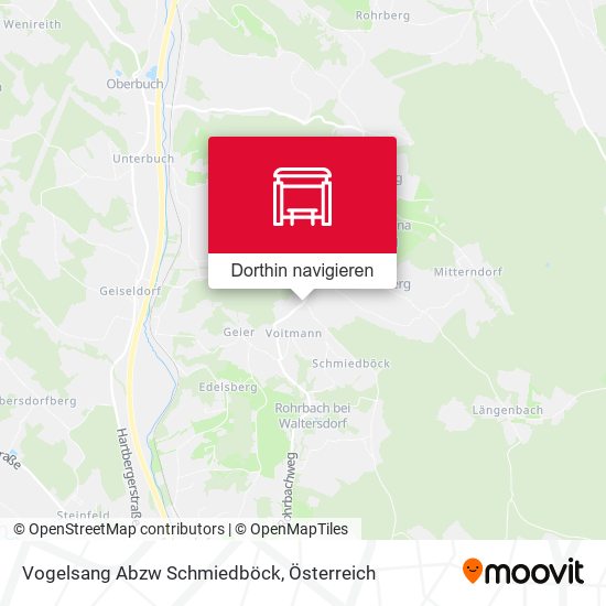 Vogelsang Abzw Schmiedböck Karte