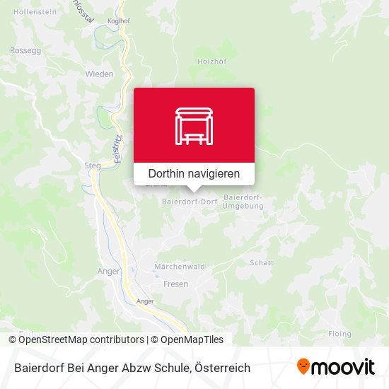 Baierdorf Bei Anger Abzw Schule Karte