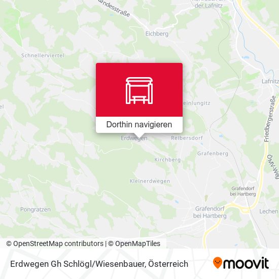 Erdwegen Gh Schlögl / Wiesenbauer Karte