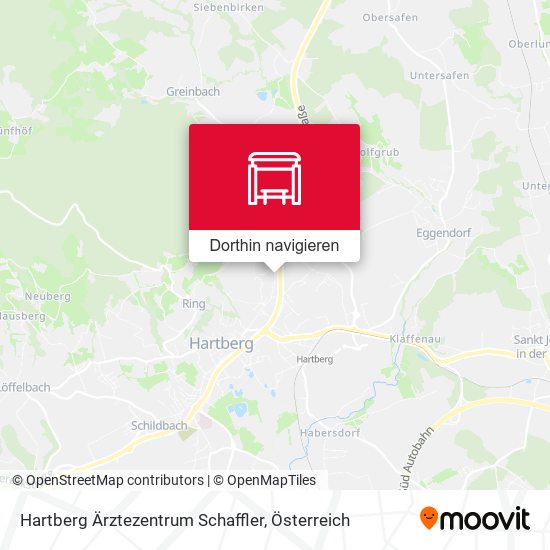 Hartberg Ärztezentrum Schaffler Karte