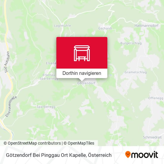 Götzendorf Bei Pinggau Ort Kapelle Karte