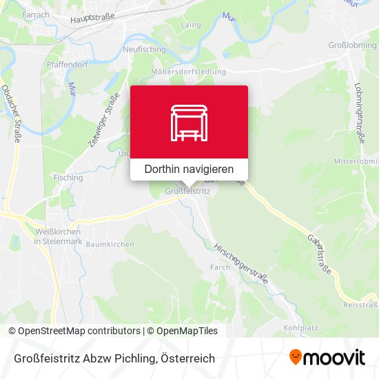 Großfeistritz Abzw Pichling Karte