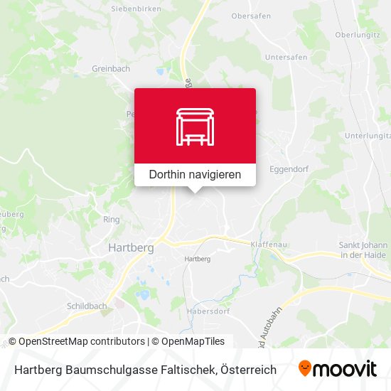Hartberg Baumschulgasse Faltischek Karte