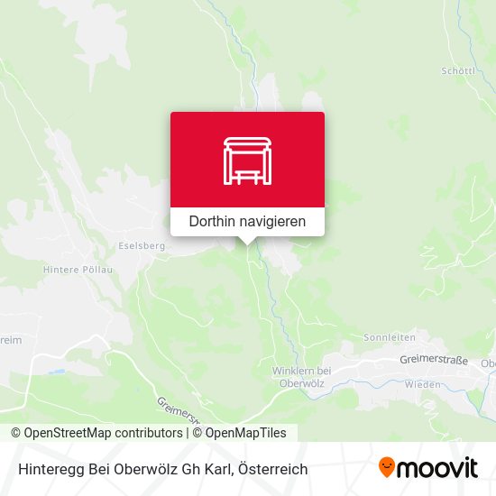 Hinteregg Bei Oberwölz Gh Karl Karte