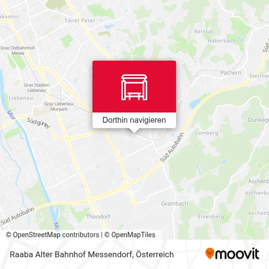 Raaba Alter Bahnhof Messendorf Karte