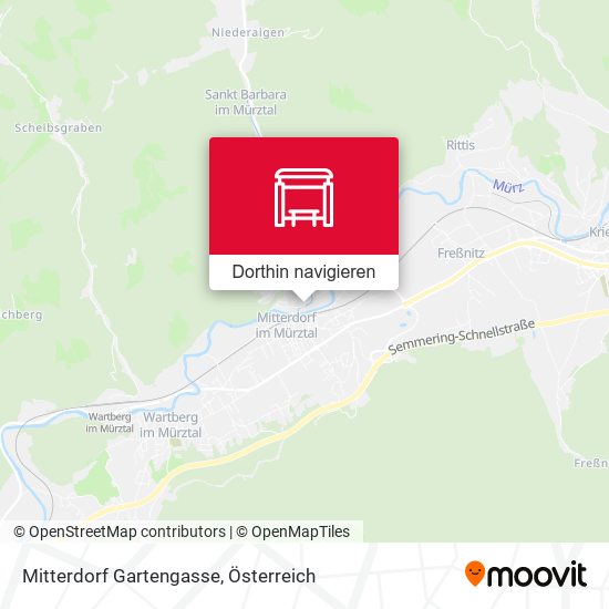 Mitterdorf Gartengasse Karte