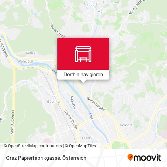 Graz Papierfabrikgasse Karte