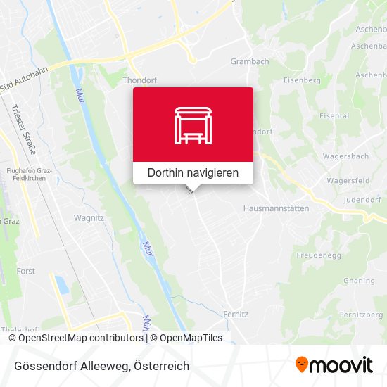 Gössendorf Alleeweg Karte