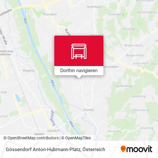 Gössendorf Anton-Hubmann-Platz Karte