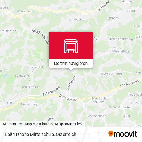 Laßnitzhöhe Mittelschule Karte