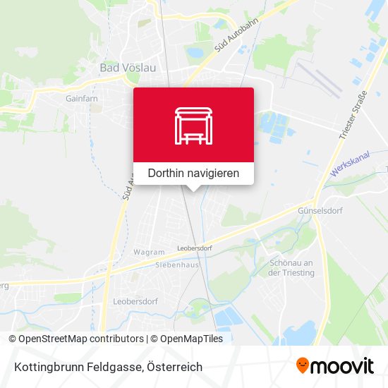 Kottingbrunn Feldgasse Karte