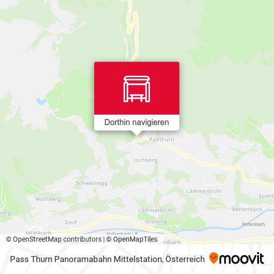 Pass Thurn Panoramabahn Mittelstation Karte