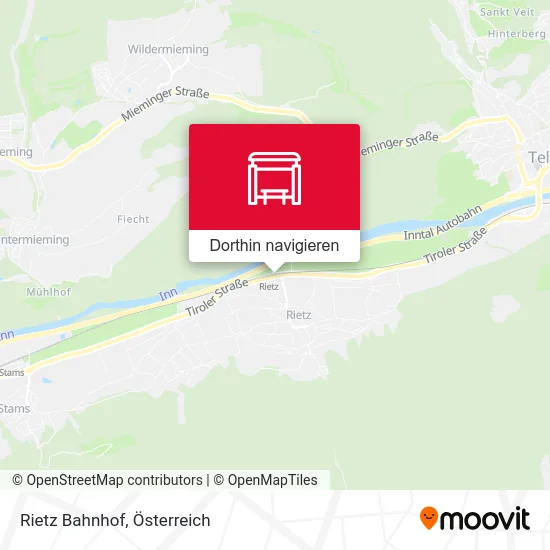 Rietz Bahnhof Karte