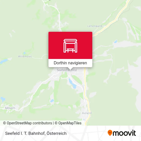 Seefeld I. T. Bahnhof Karte