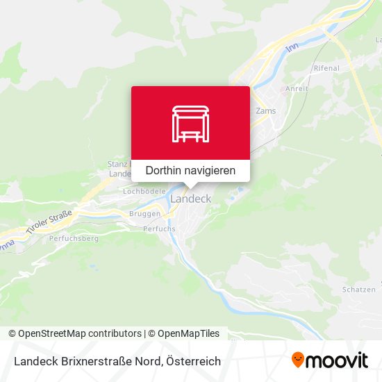 Landeck Brixnerstraße Nord Karte