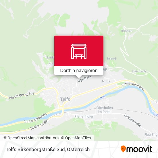 Telfs Birkenbergstraße Süd Karte