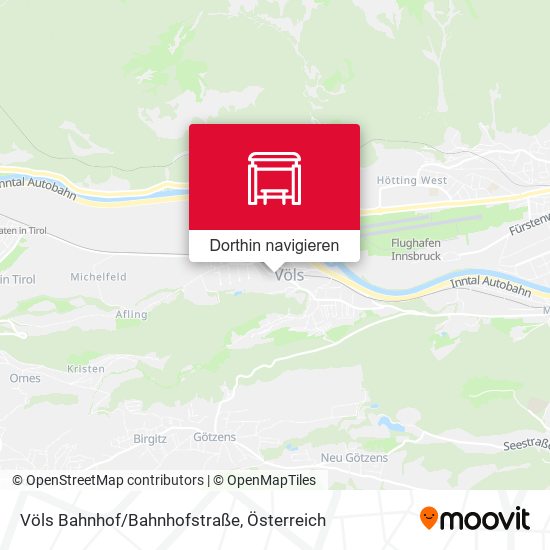 Völs Bahnhof/Bahnhofstraße Karte