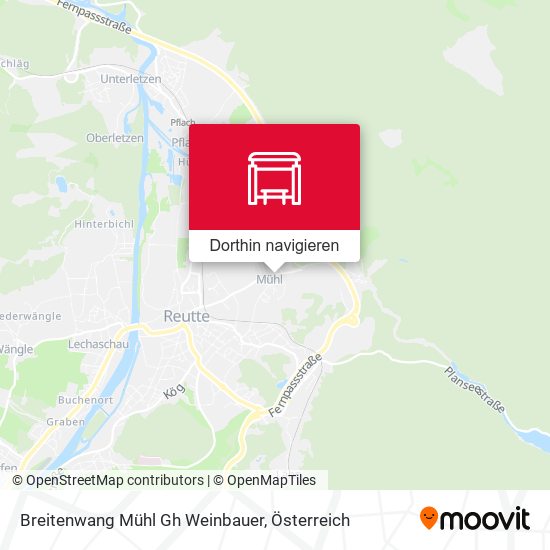 Breitenwang Mühl Gh Weinbauer Karte