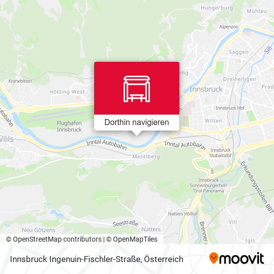 Innsbruck Ingenuin-Fischler-Straße Karte
