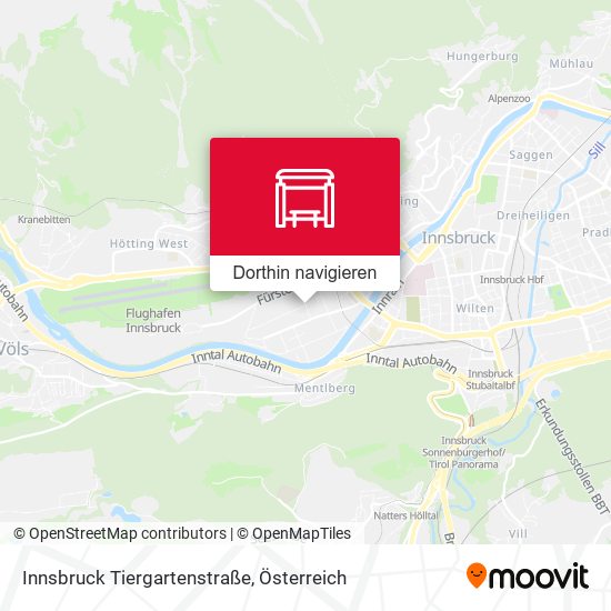 Innsbruck Tiergartenstraße Karte