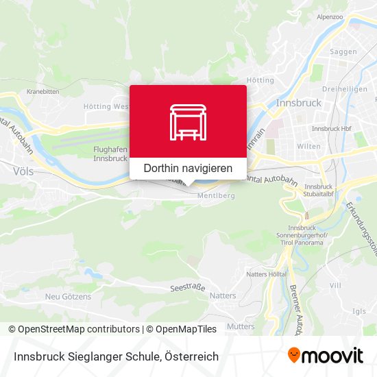 Innsbruck Sieglanger Schule Karte