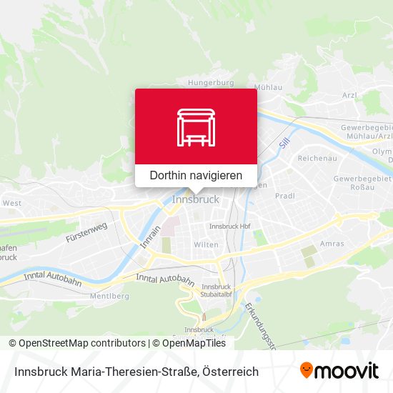 Innsbruck Maria-Theresien-Straße Karte