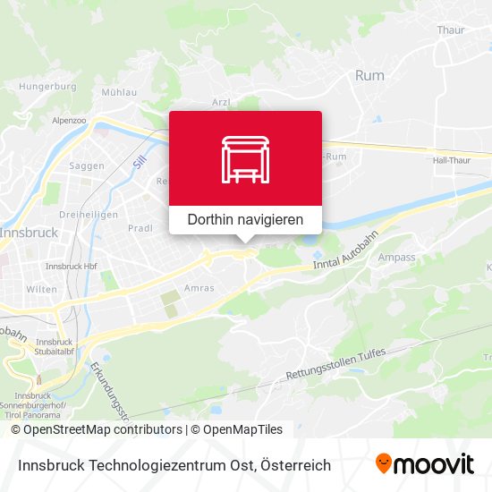 Innsbruck Technologiezentrum Ost Karte
