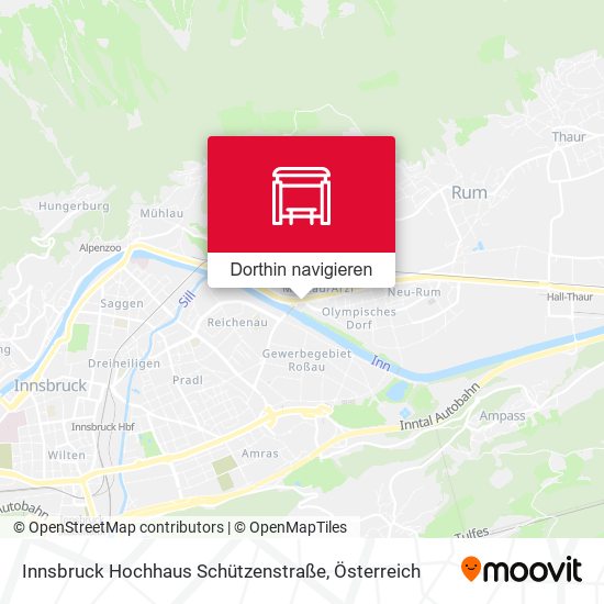 Innsbruck Hochhaus Schützenstraße Karte