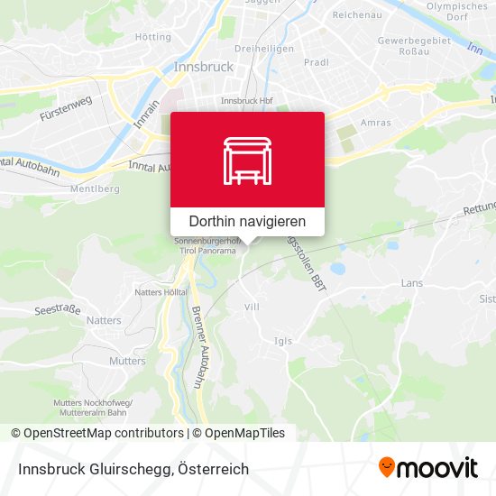 Innsbruck Gluirschegg Karte