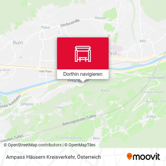Ampass Häusern Kreisverkehr Karte
