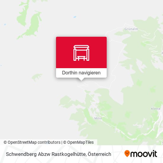 Schwendberg Abzw Rastkogelhütte Karte