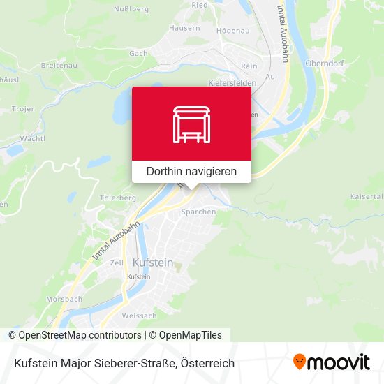 Kufstein Major Sieberer-Straße Karte