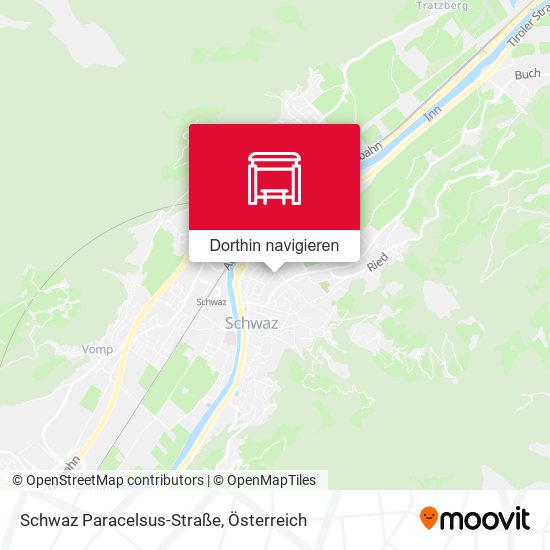 Schwaz Paracelsus-Straße Karte