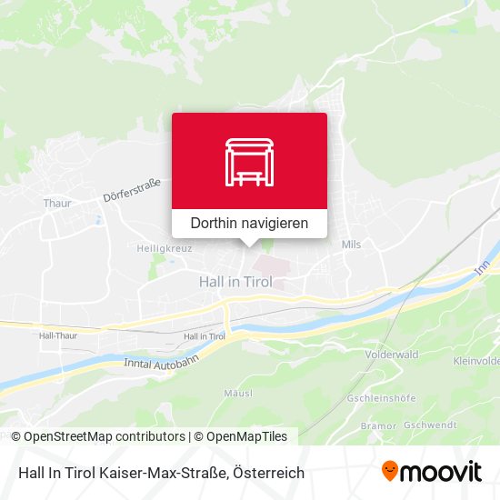 Hall In Tirol Kaiser-Max-Straße Karte
