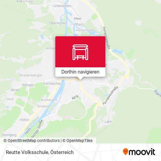 Reutte Volksschule Karte