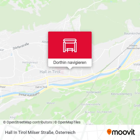 Hall In Tirol Milser Straße Karte