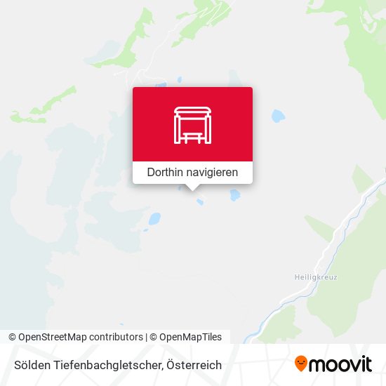 Sölden Tiefenbachgletscher Karte
