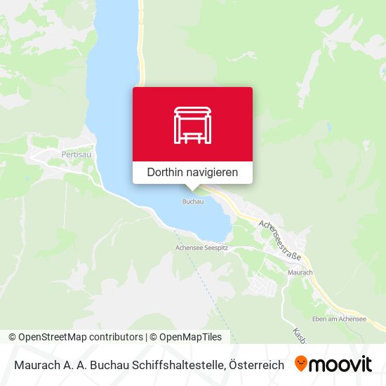 Maurach A. A. Buchau Schiffshaltestelle Karte