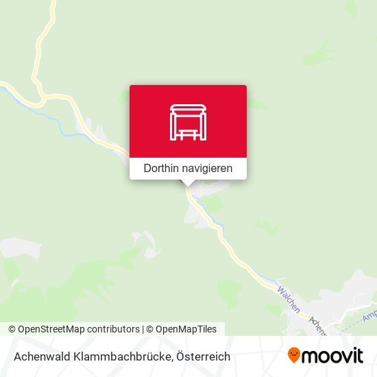 Achenwald Klammbachbrücke Karte