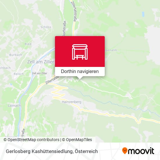 Gerlosberg Kashüttensiedlung Karte