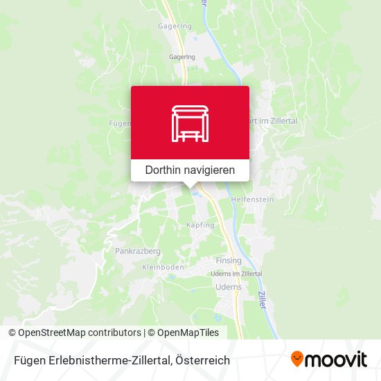 Fügen Erlebnistherme-Zillertal Karte
