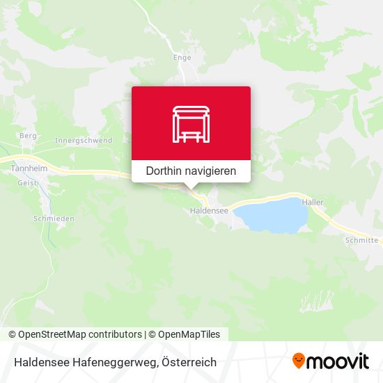 Haldensee Hafeneggerweg Karte